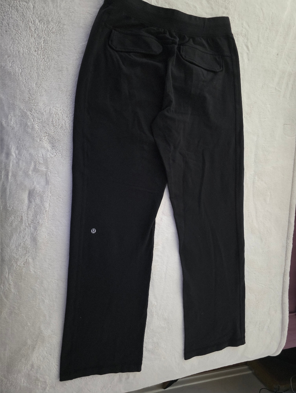 Lululemon Men’s Black Athletic Pants Relaxed Fit Logo Size M
